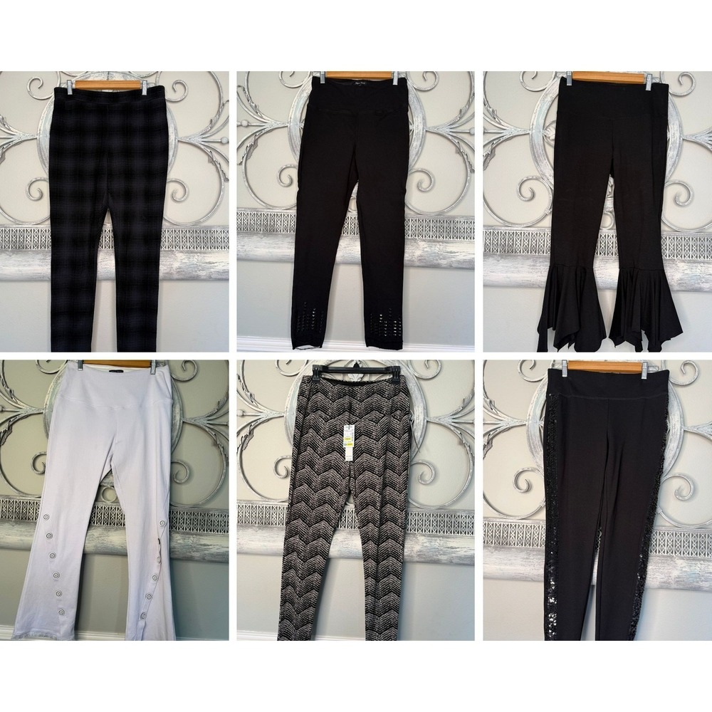 Bundle of Womens Leggings Size Medium Athena Marie INC Business Casual EUC NWT